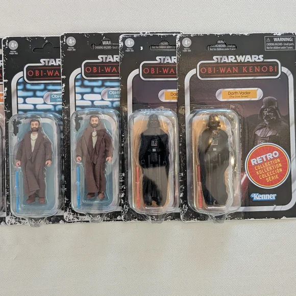 Kenner Style Star Wars Action Figures: Obi Wan Kenobi, Darth Vader, 5th Brother - Picture 6 of 7